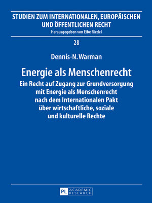 cover image of Energie als Menschenrecht